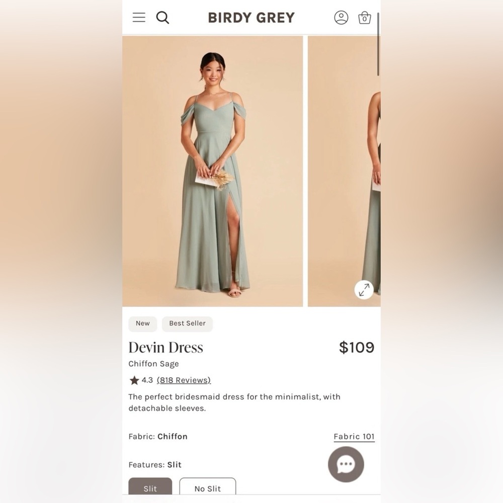 Birdy Grey Devin Dress in Sage Worn Once